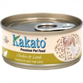 Kakato 雞+羊 (貓主食罐) 70g（48罐）